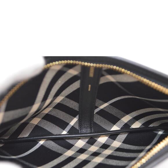 BURBERRY Tartan Check Tote Bag Black Calico - Picture 9 of 10